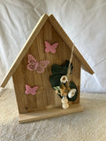 Holzhaus - Schmetterlinge groß