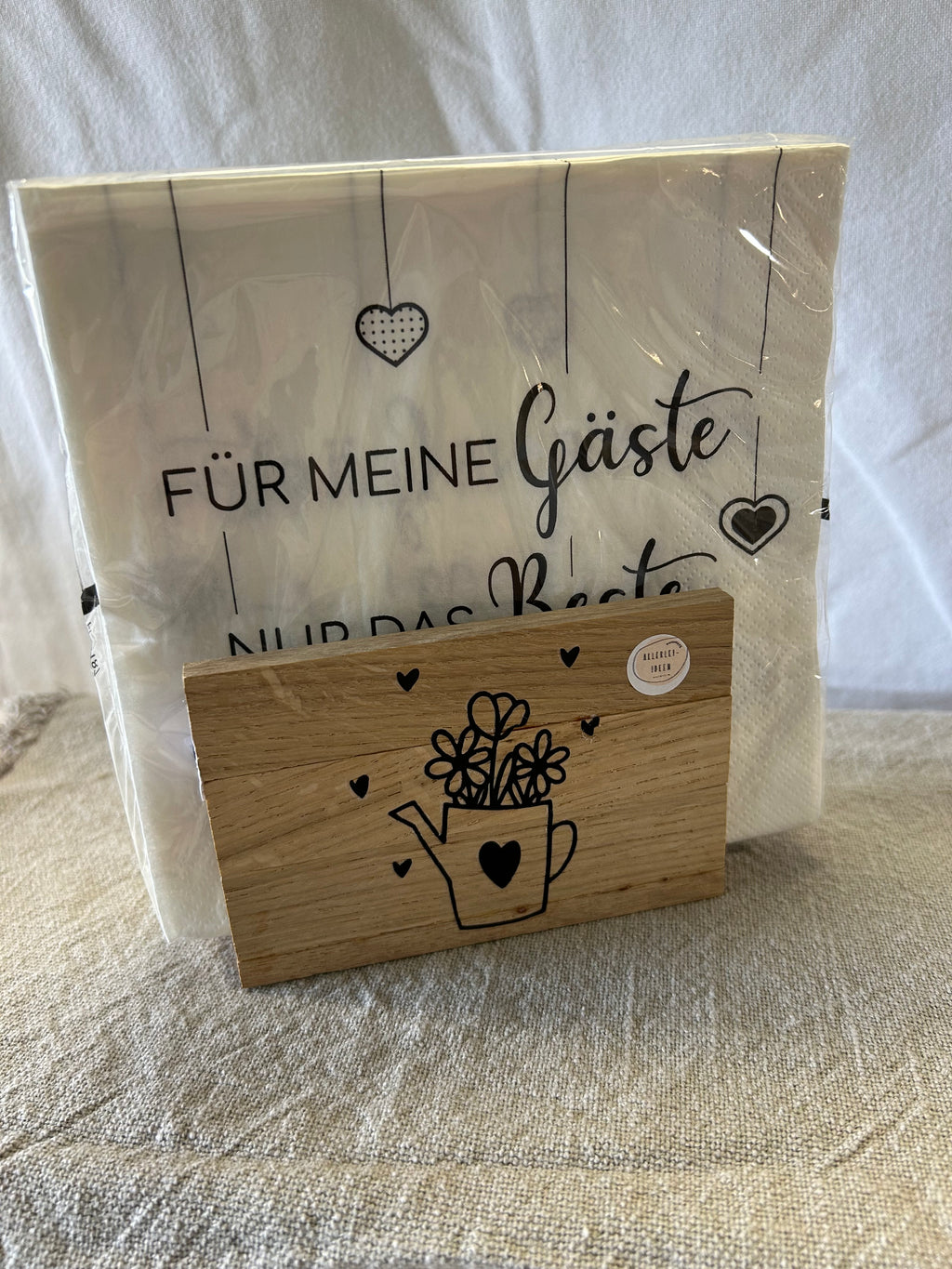 Serviettenhalter - Gießkanne schwarz