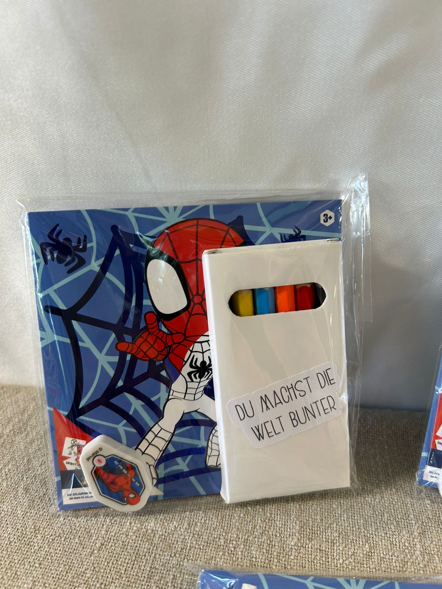 Spider‑Man Kreativ‑Mitgebsel „Kleine Freude für Zwischendurch“