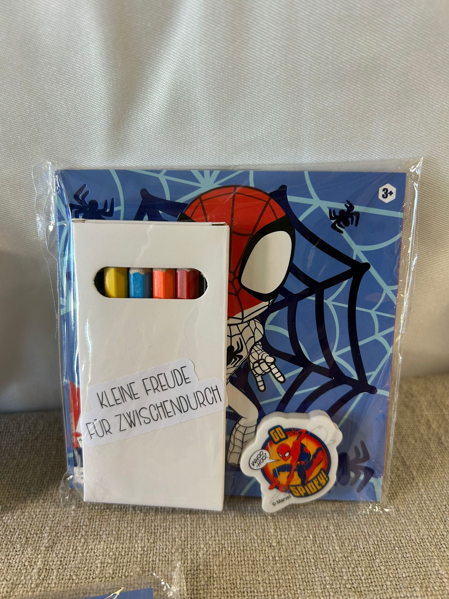 Spider‑Man Kreativ‑Mitgebsel „Kleine Freude für Zwischendurch“