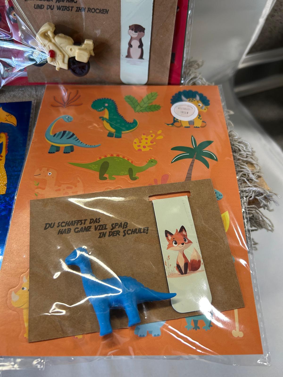„Kleiner Mutmacher“ – Sticker, Lesezeichen, Radiergummi -Jungs Edition